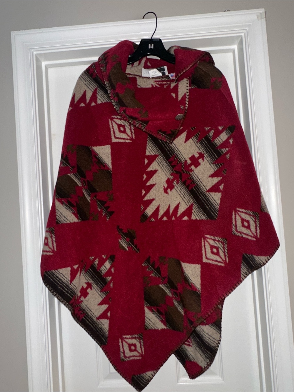 Rhonda Stark Poncho Button Collar